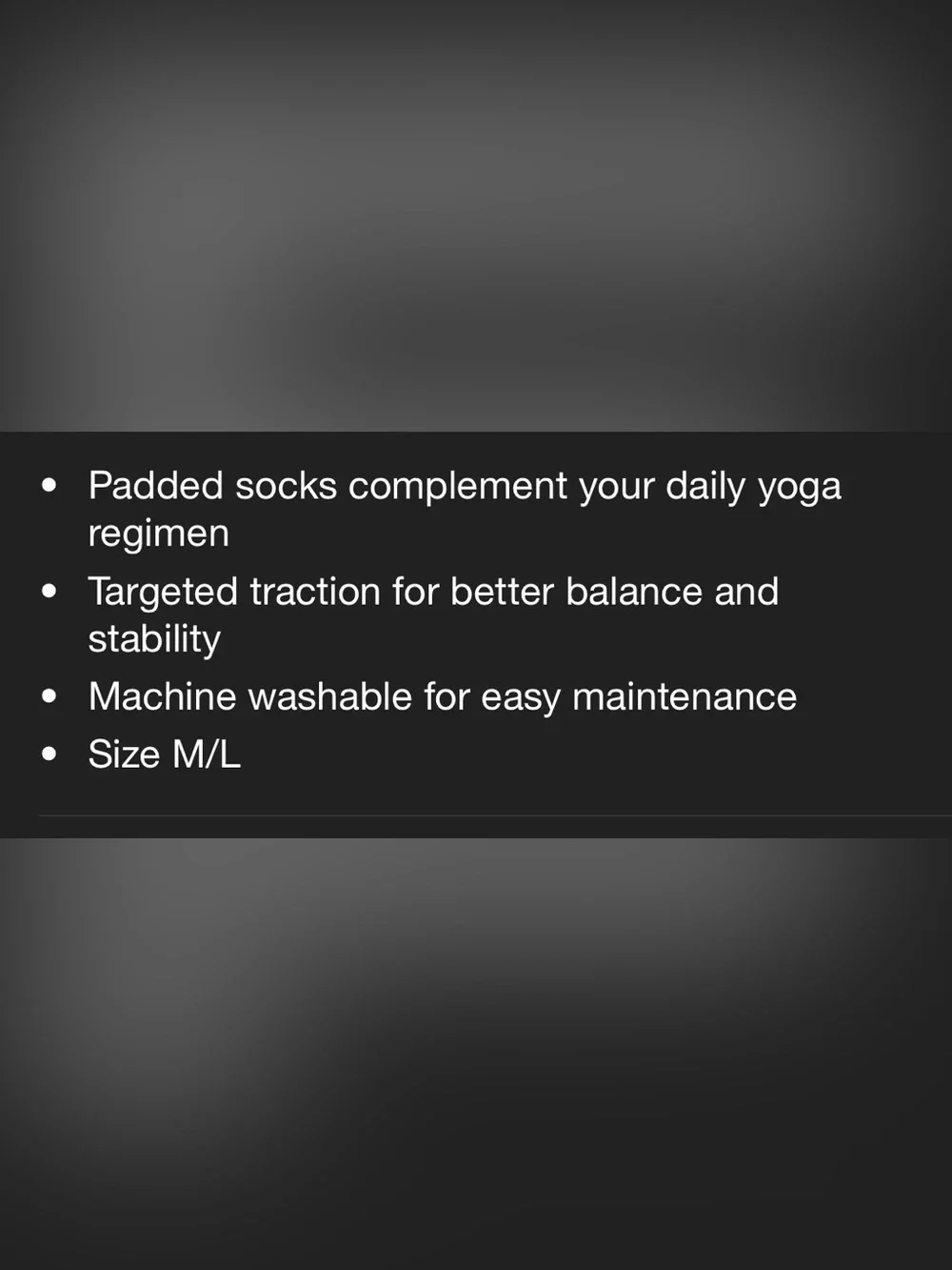 Gaiam no slip toe socks M/L